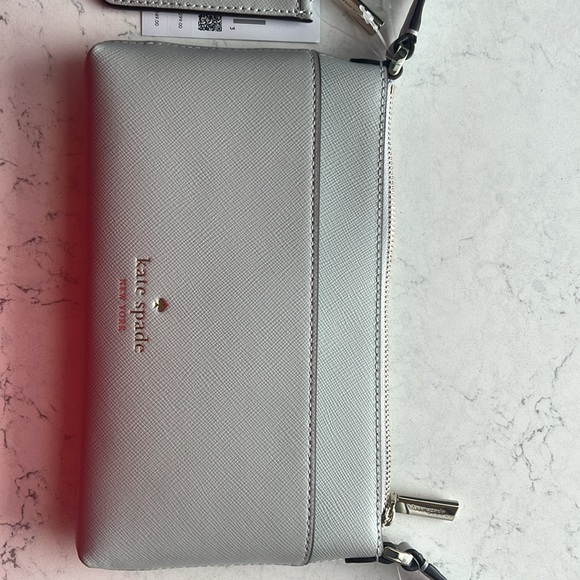 Kate Spade Pewter Purse & Matching Wallet - New with Tags - Picture 3 of 8